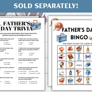 Father’s Day Trivia Games, Father’s Day Party Games, Printable Father’s Day Questions, Father’s Day Activities, Family Fun Activities image 9