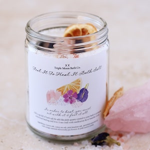 Feel It To Heal It Bath Salt Jar