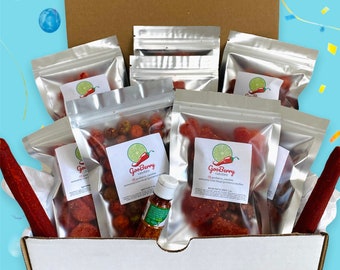 Birthday Gift Box Variety Sample Pack Enchilados Dulce Chili Chamoy Candy