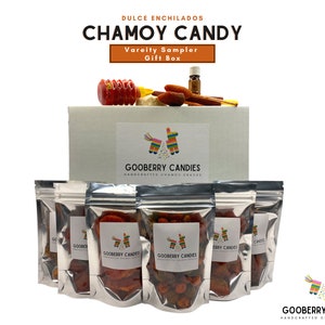Chamoy Candy Dulce Enchilados Variety Sampler Pack Gift Box Spicy Mexican Candy Chili Coated Candy Chamoy Spicy Gift For Him Gift For Her