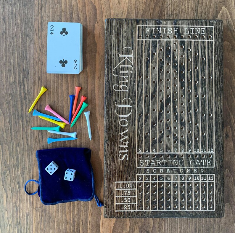 Derby Day Horse Racing Board Game Horse Racing Dice Game Etsy