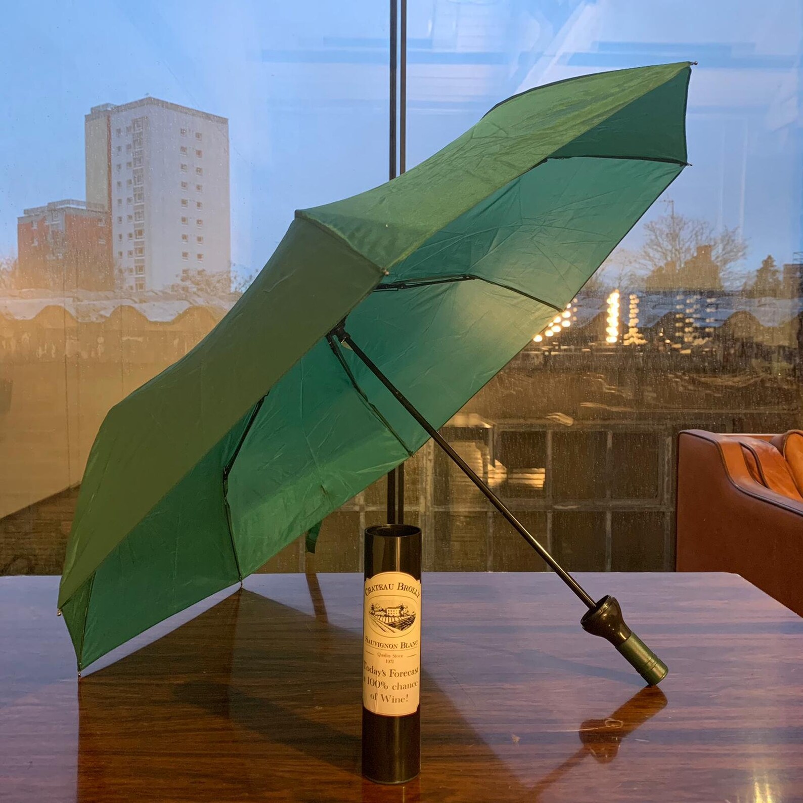 Wine Bottle Umbrella. Todays Forecast 100 Chance of Wine Etsy UK