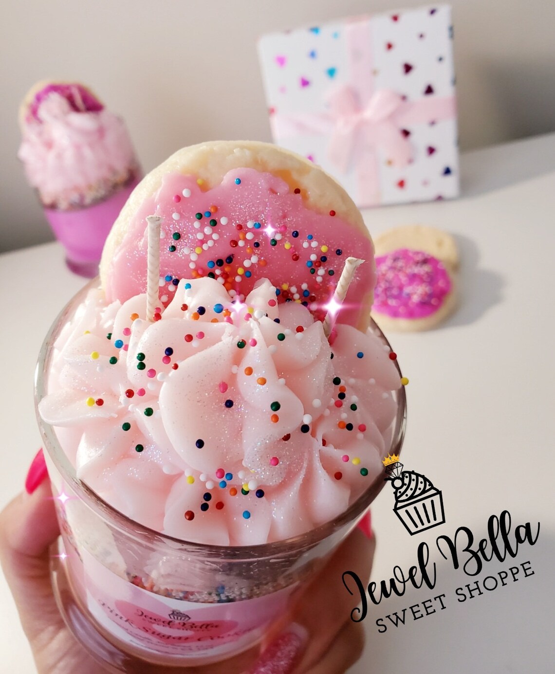 Pink Sugar Cookie Scented Candle 12 Oz. Etsy