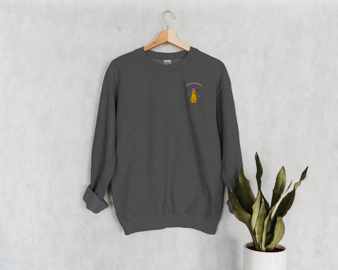Labracadabra Labrador Embroidered Custom Crewneck Sweatshirt | Etsy