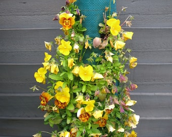 Bolsa de Tela Flower Pouch - Verde - Pack de 3