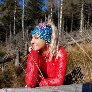 Winter ponytail hat/scarf #17 - 2in1 headwear, winter scarf, clothing women, ponytail hat, gift for her,winter hat/microfleece/winter beanie