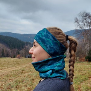 Wintermicrofleece-hoofdband #11 - hoofddeksels, haarband, haaraccessoires, dameskleding, hoofdband, voor sport, kleuren, knot,