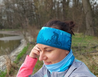 Bandeau de sport fait main - Cyclisme, yoga, course à pied - Mélange de polyester respirant