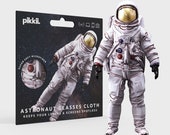 Astronaut Lens Cleaning Cloth | Ultra-Soft Microfiber Space Themed Cloth | Novelty Gift | Cleans Screens, Glasses and Lenses 14 x 7 cm