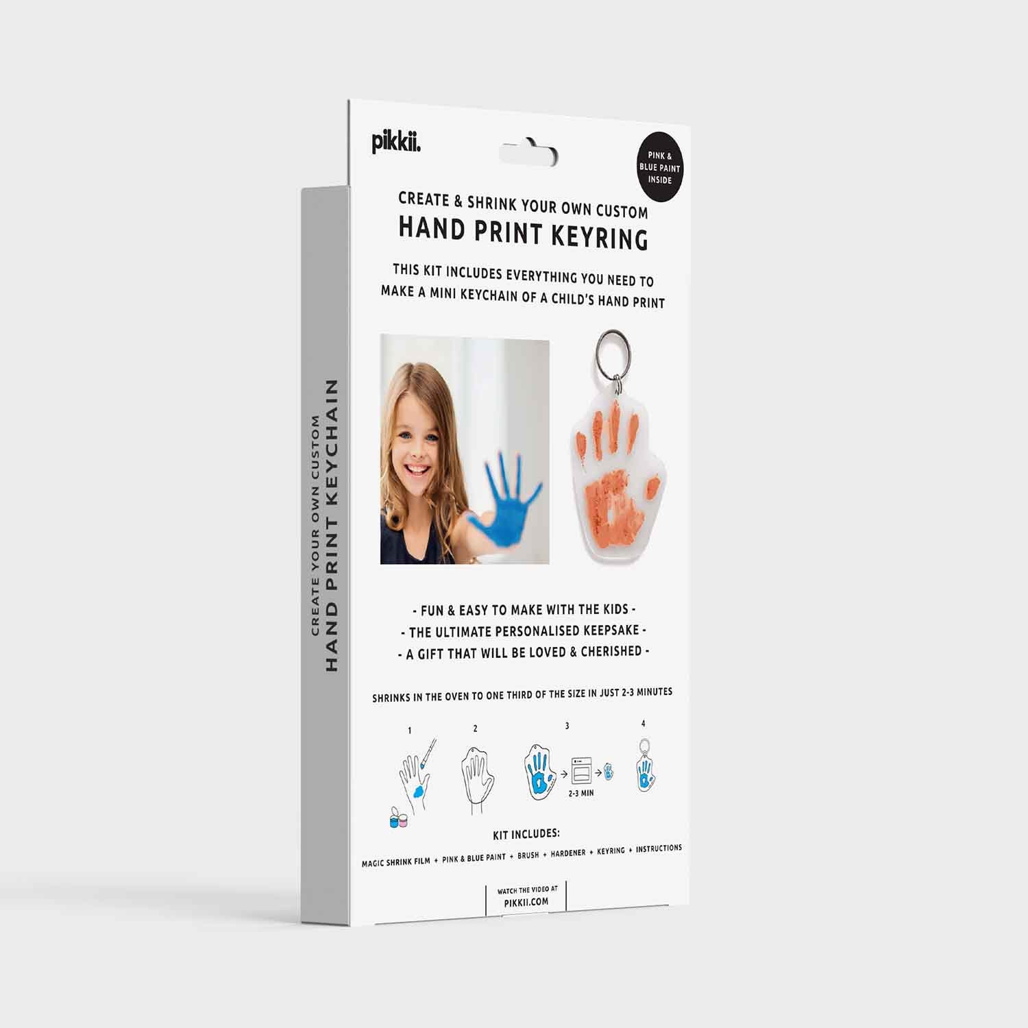 Shrinking handprint deals keychain