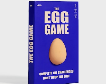 The Egg Game | Funny Family Party Game with 100 Challenges for Kids & Adults | Quick Indoor Outdoor Challenge Card Game | Christmas Gift