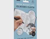 Book Bucket List Microfiber Lens Cleaning Cloth | with 100 Must Read Titles | Writable Glasses Cloth Gift for Book Lovers and Readers