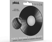 6 Inch Vinyl Record Lens Cleaning Cloth | with Writable Label | Microfiber Cloth for Glasses and Screens | Fun Gift for Music Lovers and DJs