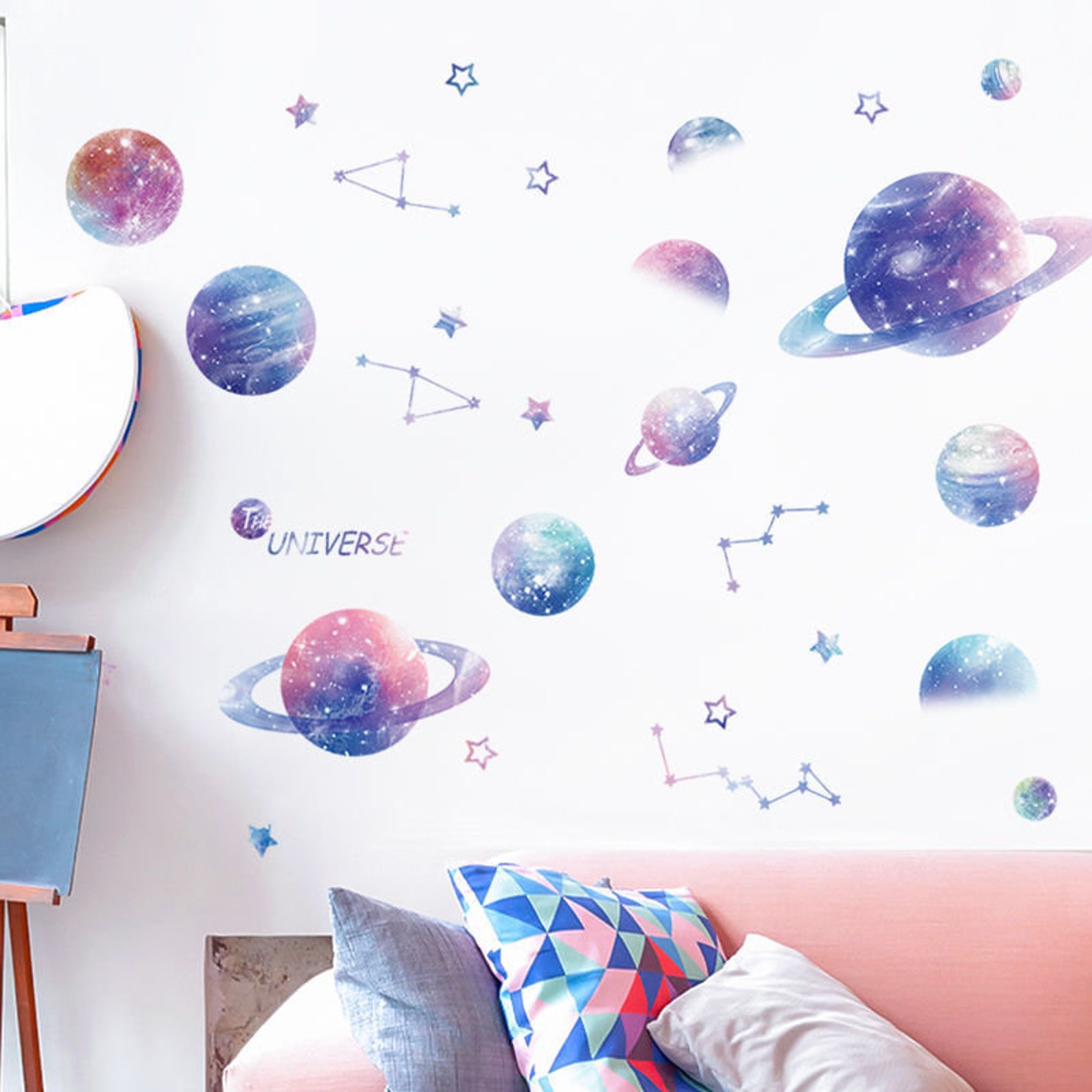 Starry Sky Wall Stickers / Starry Sky Wall Decal / Planet Wall | Etsy