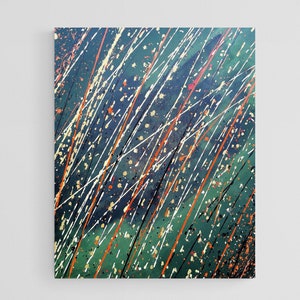 Pintura abstracta sobre lienzo, Madera encantada, Pintura abstracta