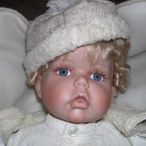 Cathay Collection Porcelain Doll, Life Size Baby Doll, Vintage Collectible Doll, Home Decor