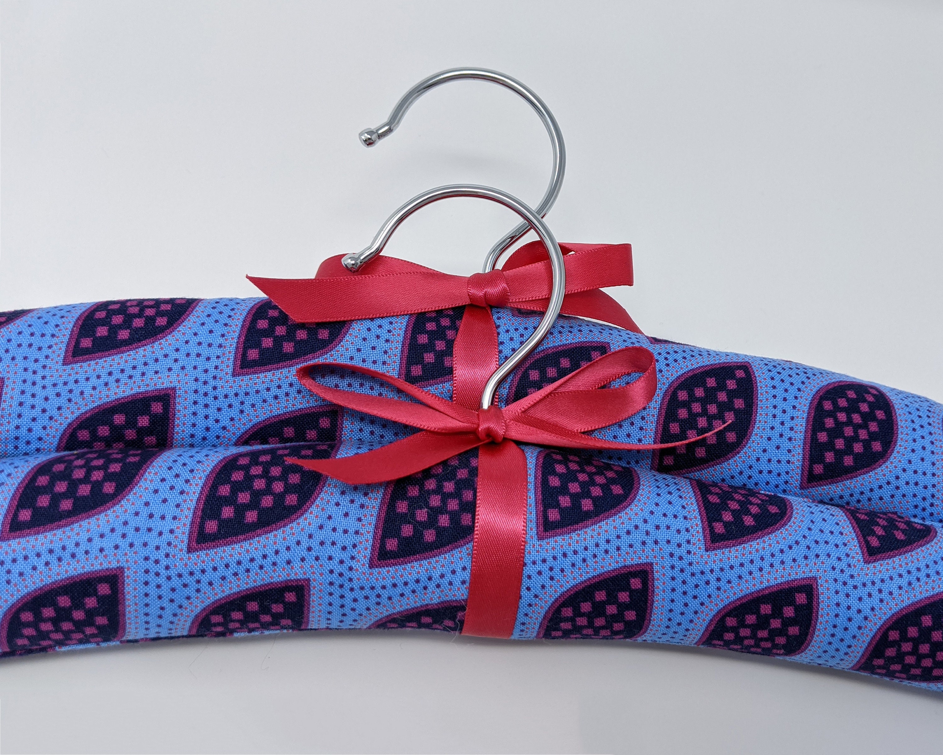 Luxury padded fabric coat hangers | Etsy