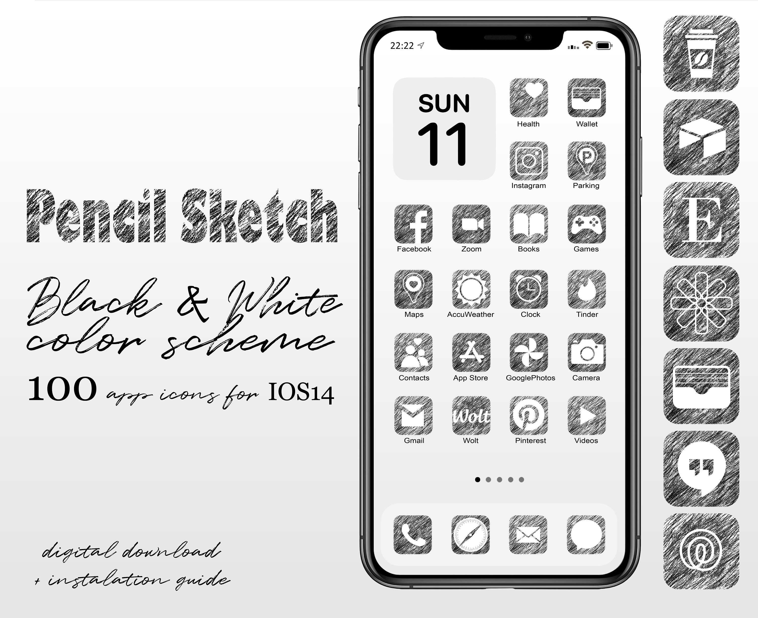 iPhone App Store Icons Pack - Sketch Icons - Download Sketch Resource