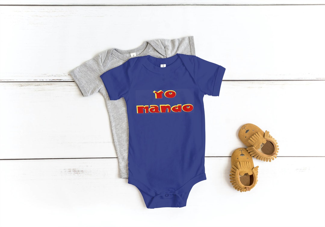 Baby Boy blau Outfit in Spanisch, Latino Baby Boy Body, Baby Boss