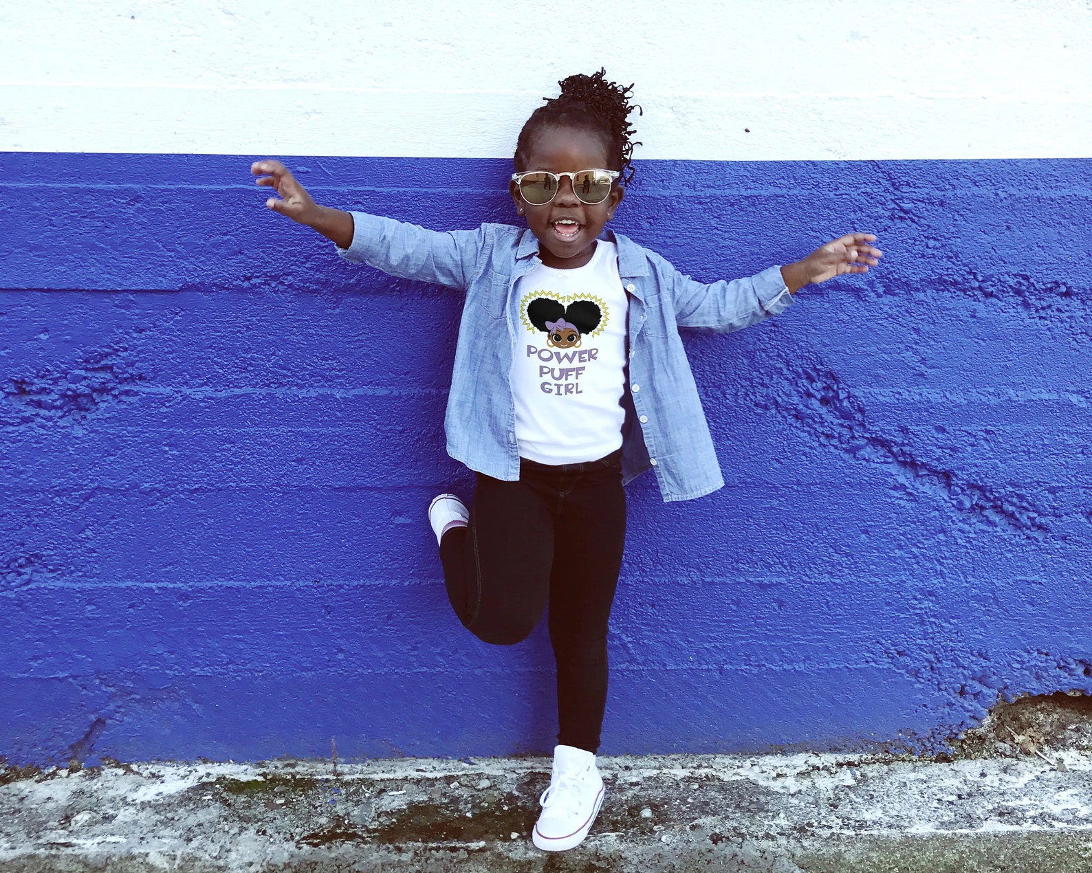 Afro Latino Toddler Girl Tshirt Cute Afro Latina Shirt Etsy