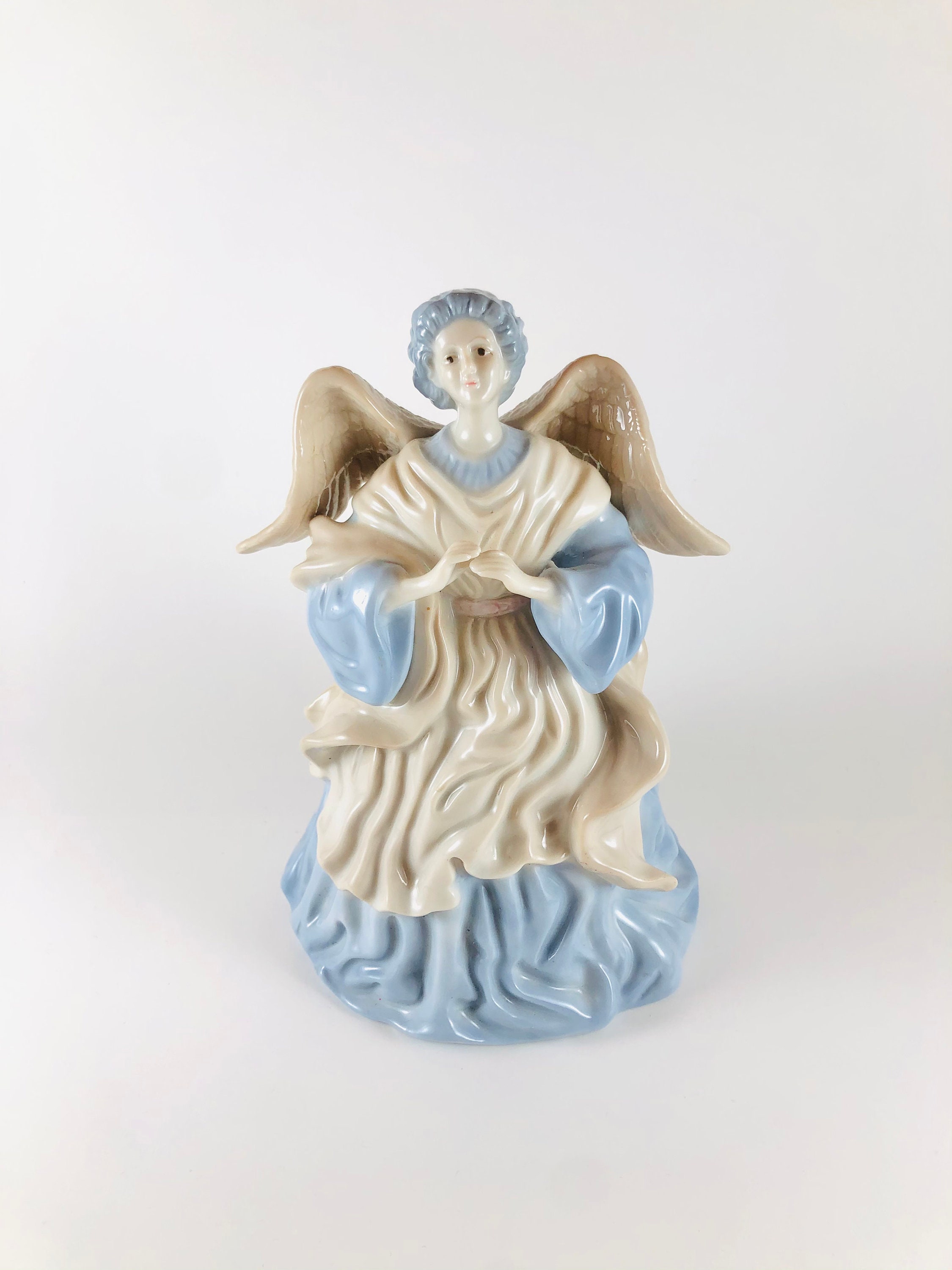 Vintage Music Box Angel Porcelain Ceramic Christmas Angel Etsy