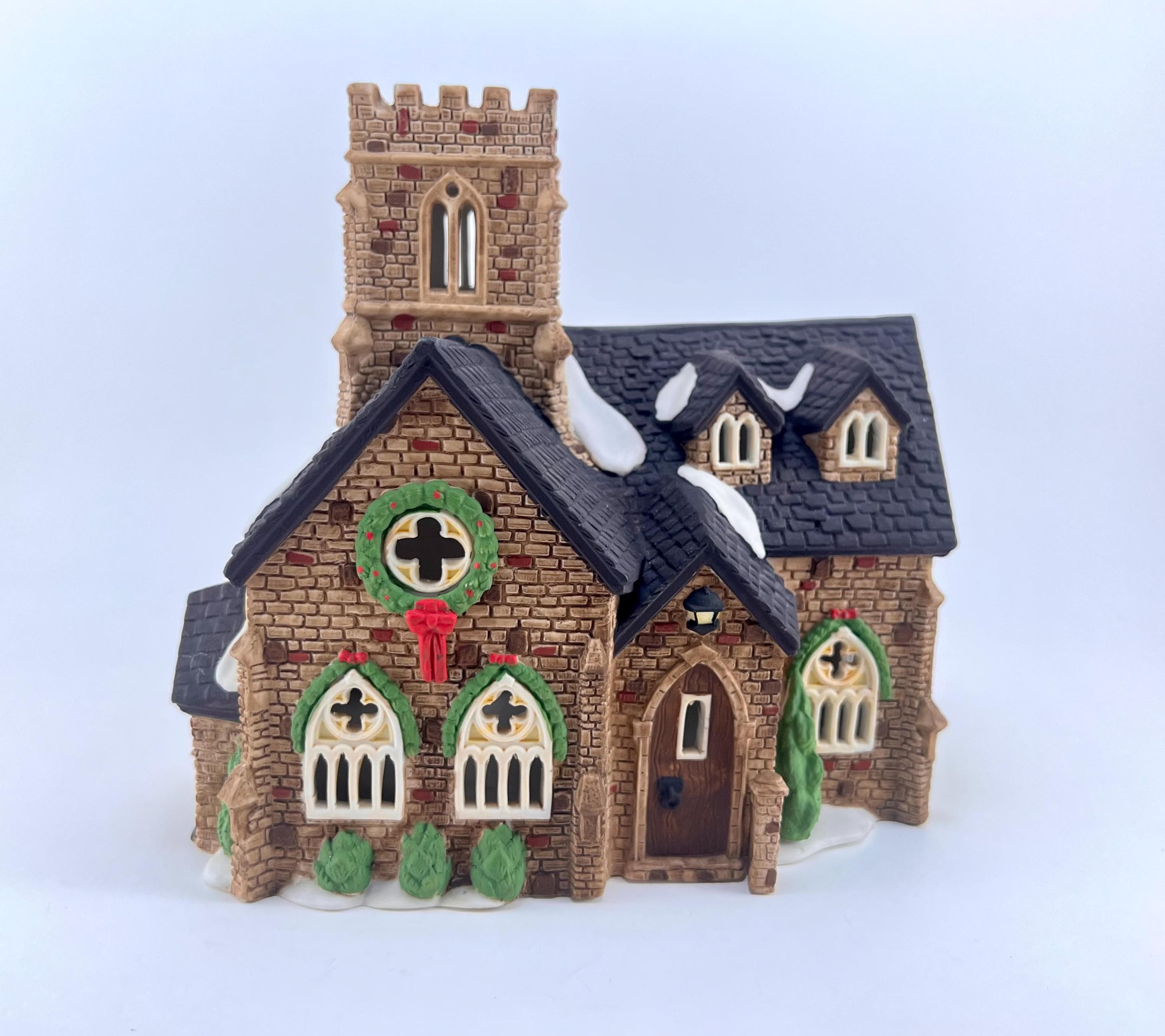 クリスマス DEPARTMENT 56 \"Knottinghill Church\"1989 Department 56 - Dickens Village - Knottinghill Church