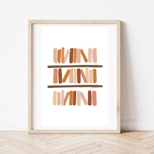 Books Print, Pink, Digital Download, Printable Art