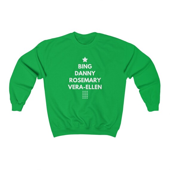 White Christmas Sweatshirt Bing Crosby Danny Kaye Rosemary - Etsy