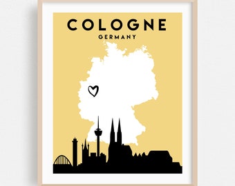Cologne Art Print Etsy