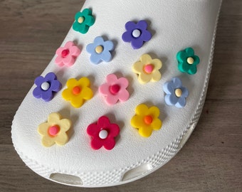 Retro Disco Flower Shoe Charm Set | Set of 7 Charms