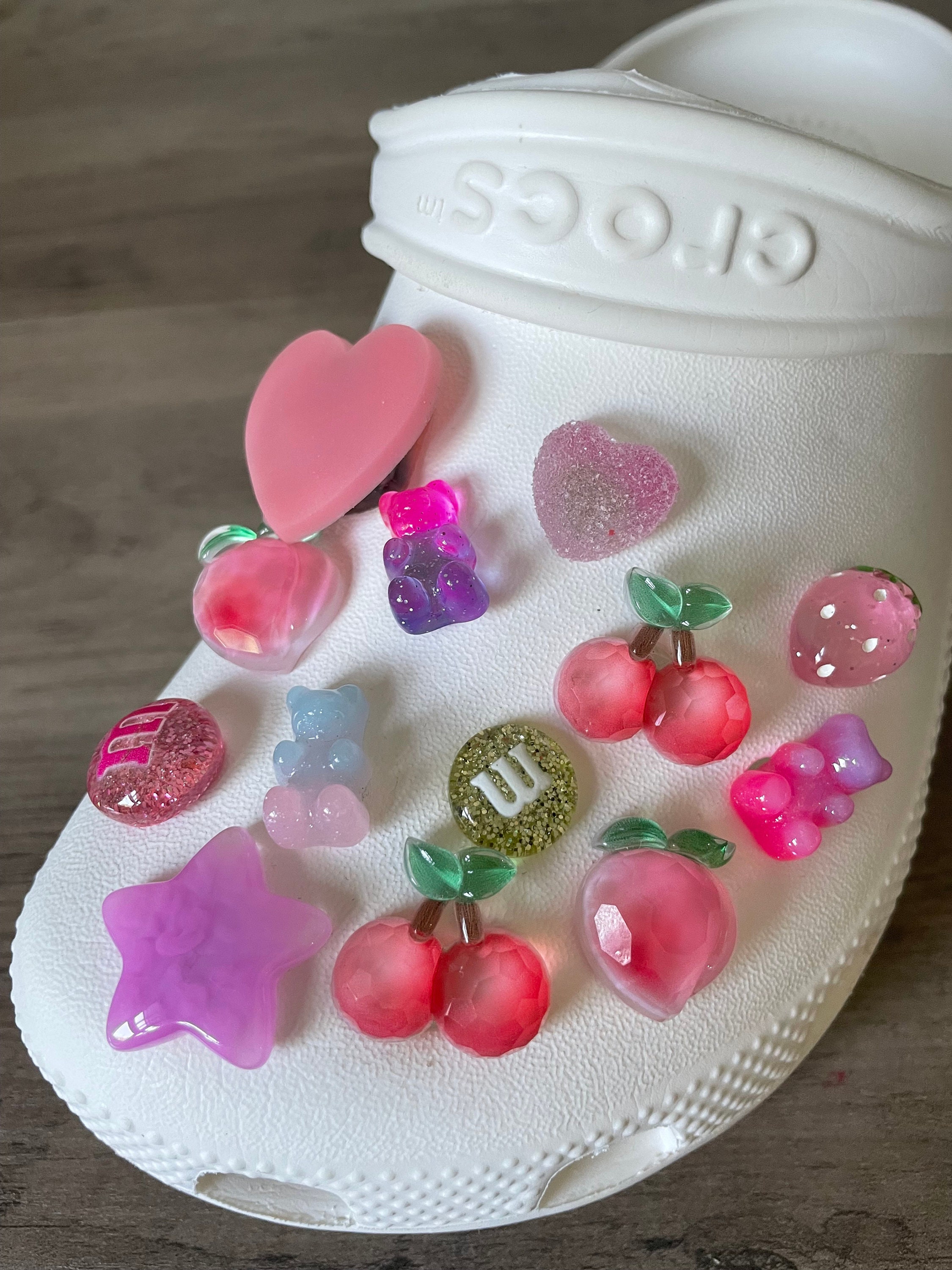 CROCS, Accessories, 55 Fun Croc Charms Adorable Mini Gummi Bear Croc  Charm Light Pink