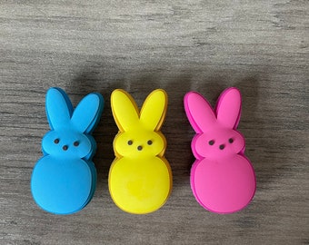 Marshmallow Bunnies Shoe Charm | Set of 3 Charms