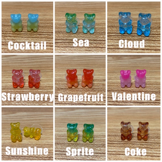 Glittery Gummy Bear Croc Charms | Set of 10 Charms or Set of 2 Charms