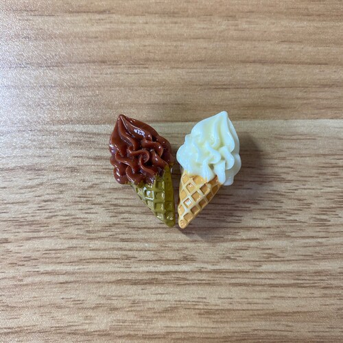 Ice Cream Cone Croc Charm Set of 2 Charms Vanilla and Etsy