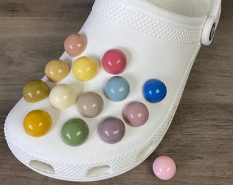 Retro Vibe Shoe Hole Fillers Set | Dome Shaped Charms | Set of 15