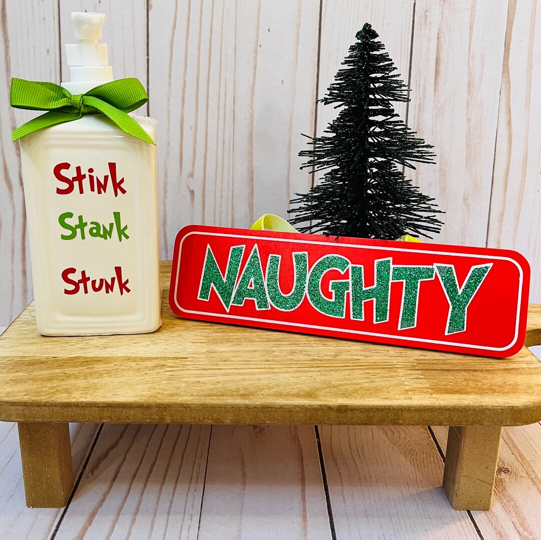 Grinch Soap Dispenser Bathroom Grinch Bathroom Decorations Etsy