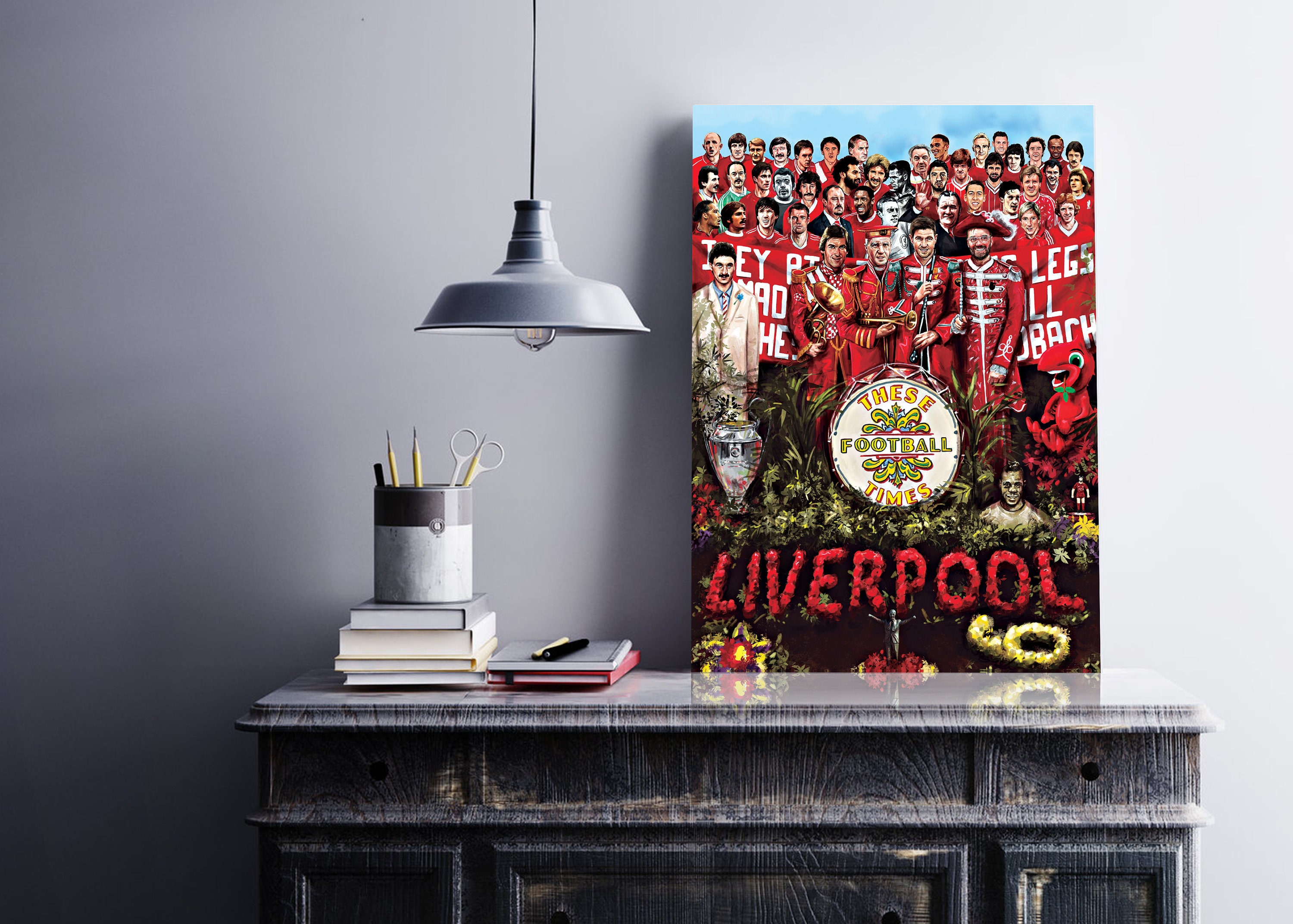 Liverpool FC Poster Liverpool FC Print Liverpool FC Art Etsy