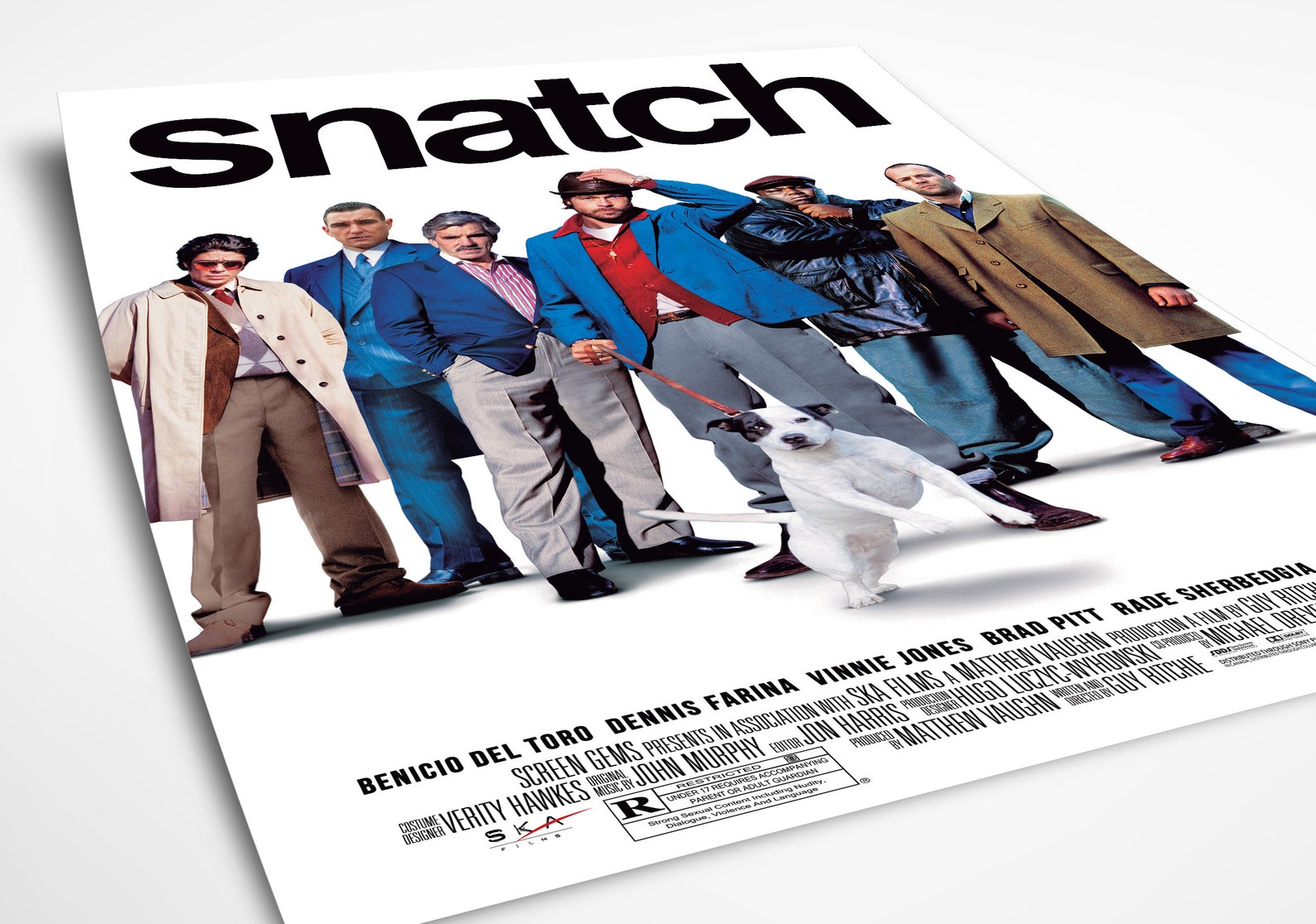 Snatch Poster Snatch Movie Snatch Movie Poster Brad Pitt Etsy