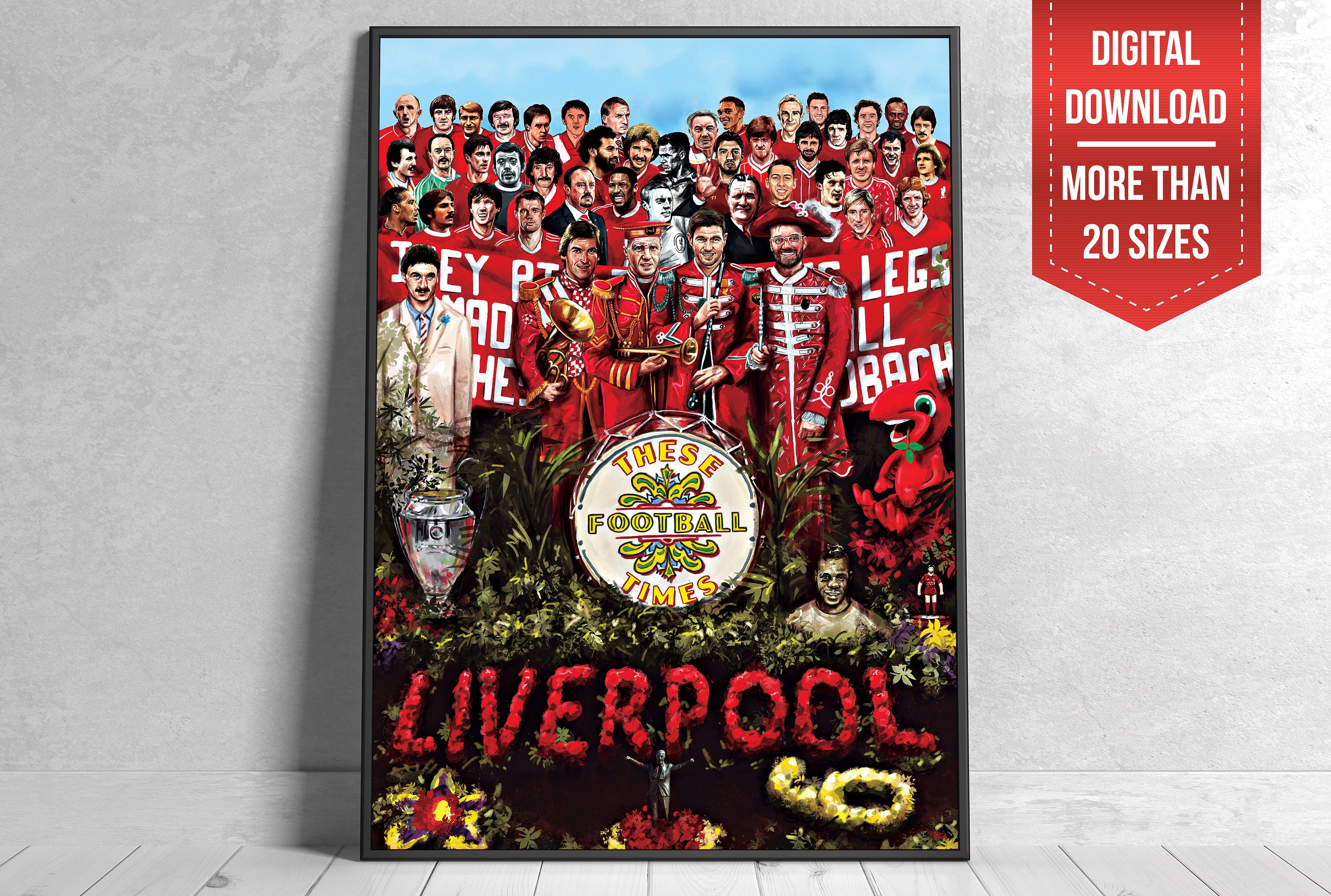 Liverpool FC Poster Liverpool FC Print Liverpool FC Art Etsy