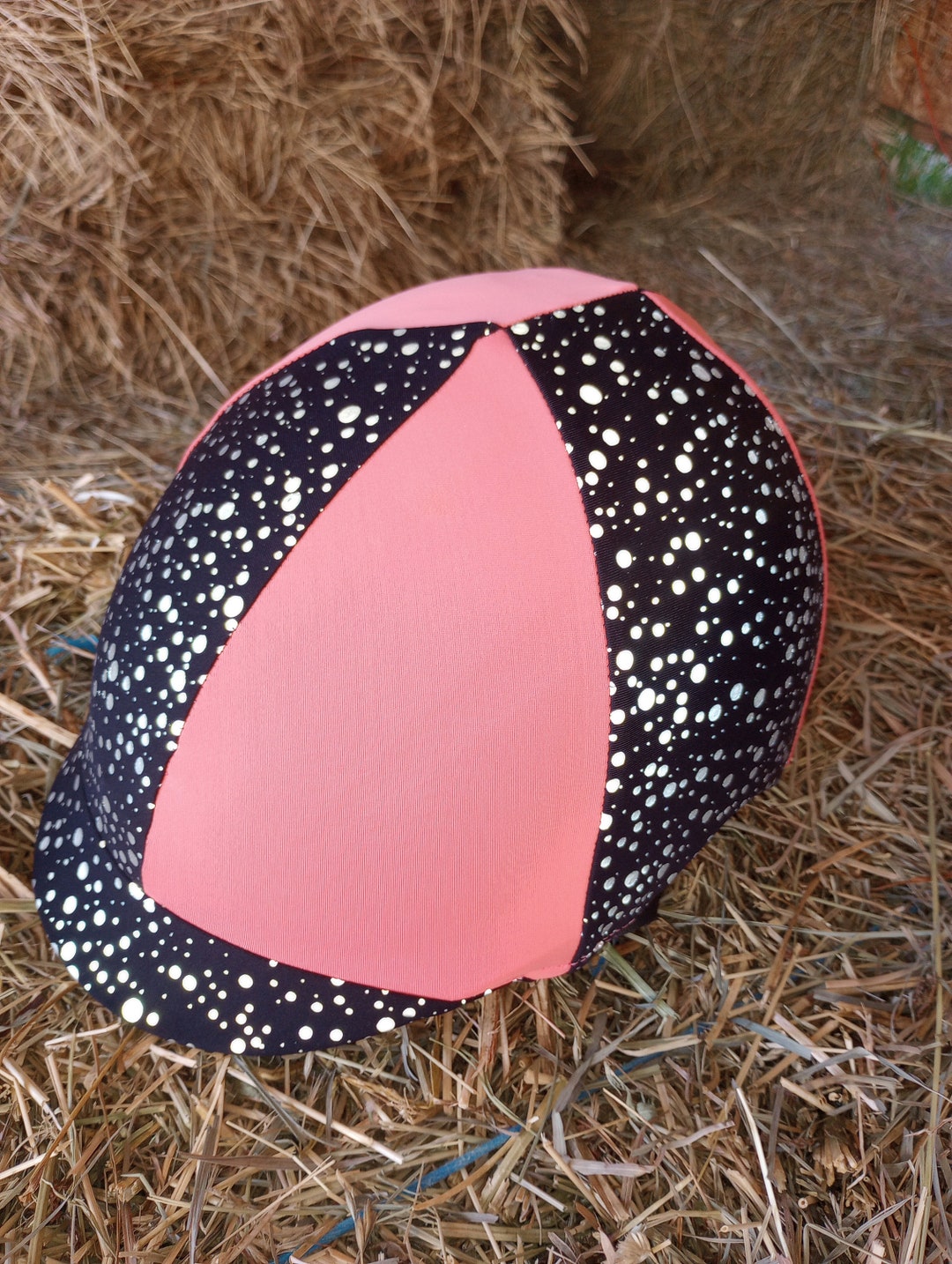 Reflective Horse Riding Helmet Cover Peach Etsy