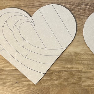 Heart Wave v1 SVG Design for Laser Cutting - PERFECT for DIY "Paint It" Parties - Digital File: "Product Ready" ™ Pending