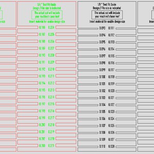 Kerf Tool Test Fit Guides for Laser Designs in 1/8 3mm | Etsy