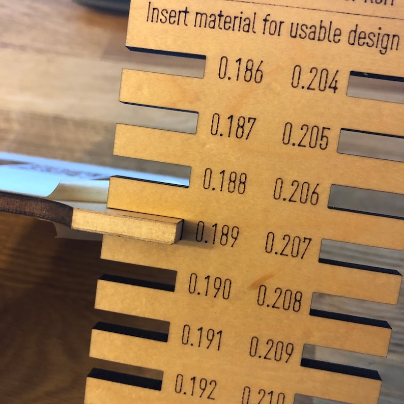Kerf Tool Test Fit Guides for Laser Designs in 1/8 3mm Etsy