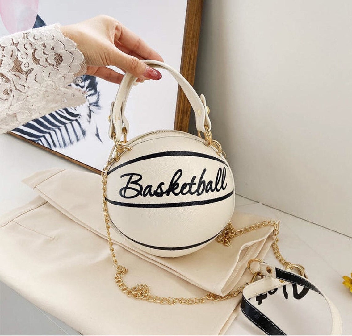 Basketball Crossbody Purse with Strap Handbag Round Sports Etsy