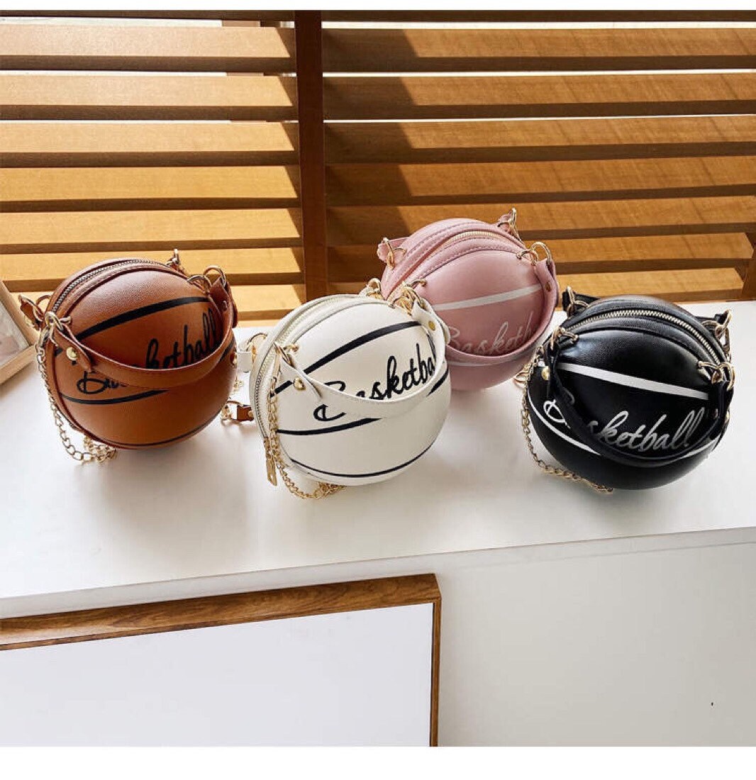 Basketball Crossbody Purse with Strap Handbag Round Sports Etsy