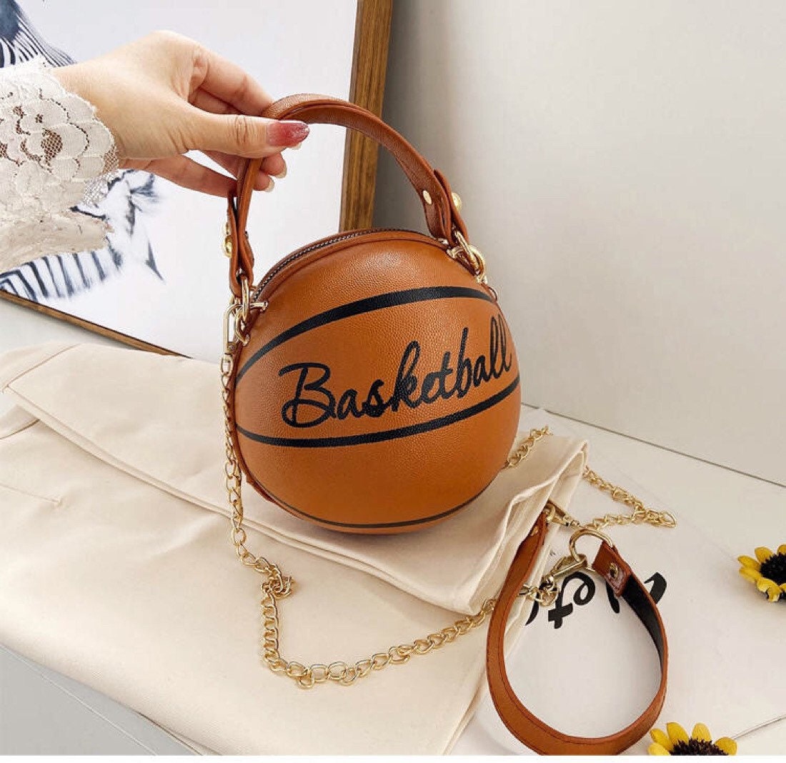 Basketball Crossbody Purse with Strap Handbag Round Sports Etsy