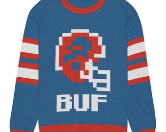Buffalo Bills Retro 716 Knitted crew neck sweater
