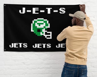 Jets Retro Tecmo Bowl Flag