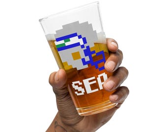 Seattle Retro Pint Glass