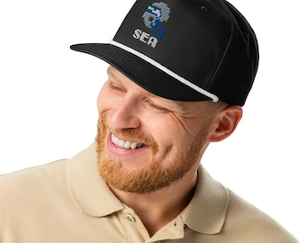 Retro Seattle Tecmo Bowl Golf rope cap